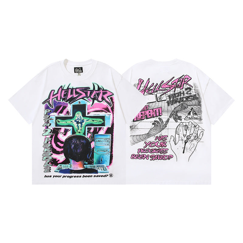 Hellstar White/Pink Tee
