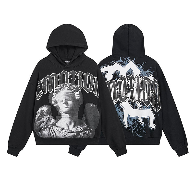 Emotions Black Hoodie