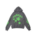Grey/Green Spider Hoodie