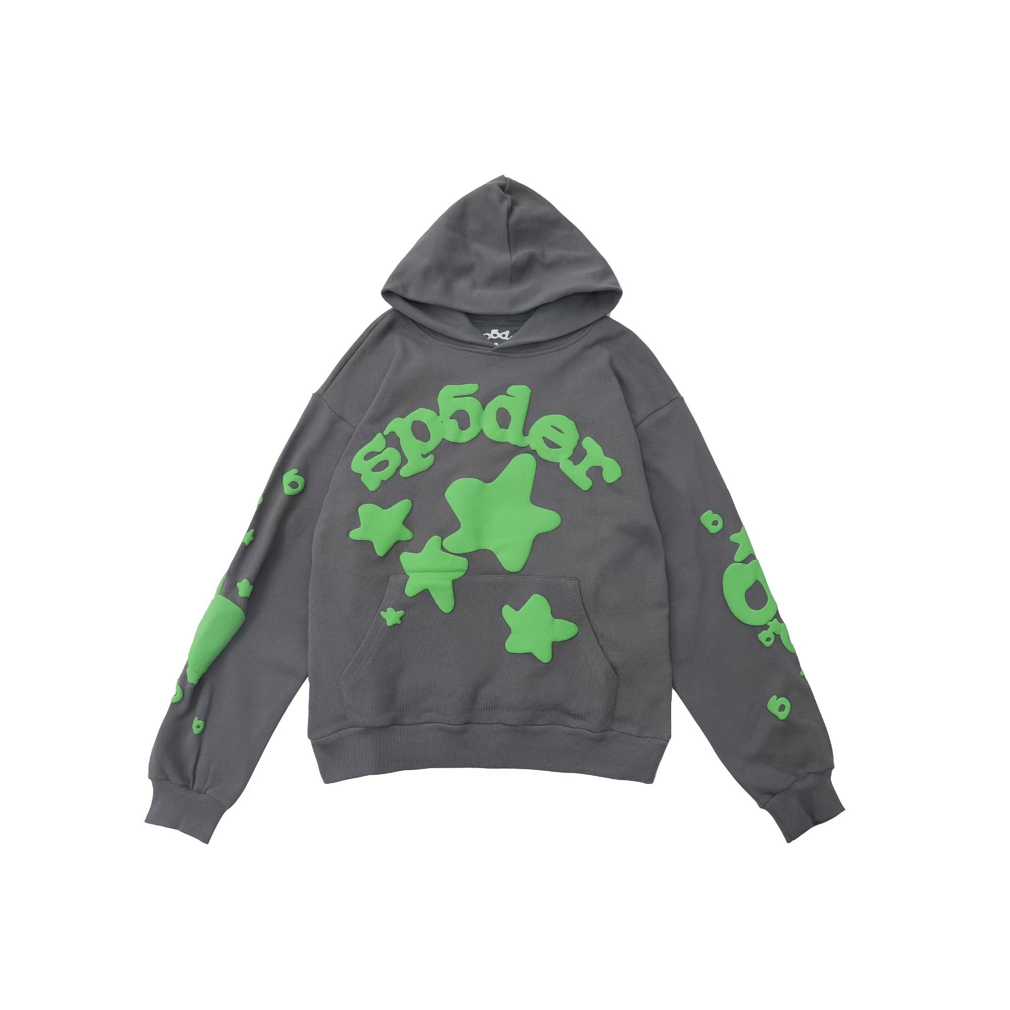 Grey/Green Spider Hoodie