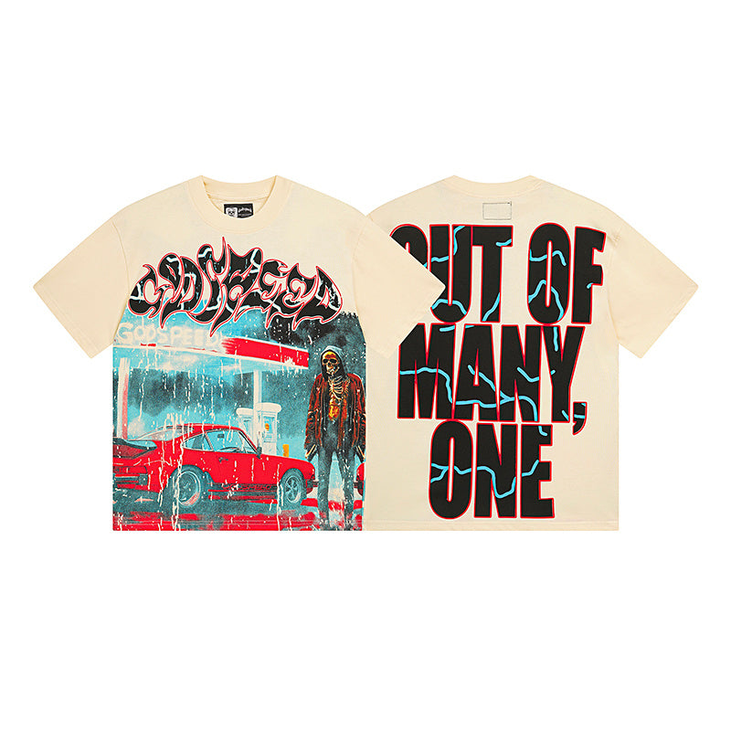 Godspeed Cream/Red Tee