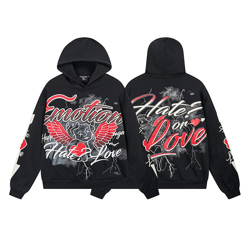 Hate or Love Black Hoodie