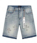 Purple Jeans Shorts